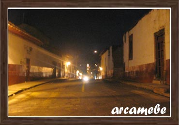 calle Ahumada - Pátzcuaro de Noche